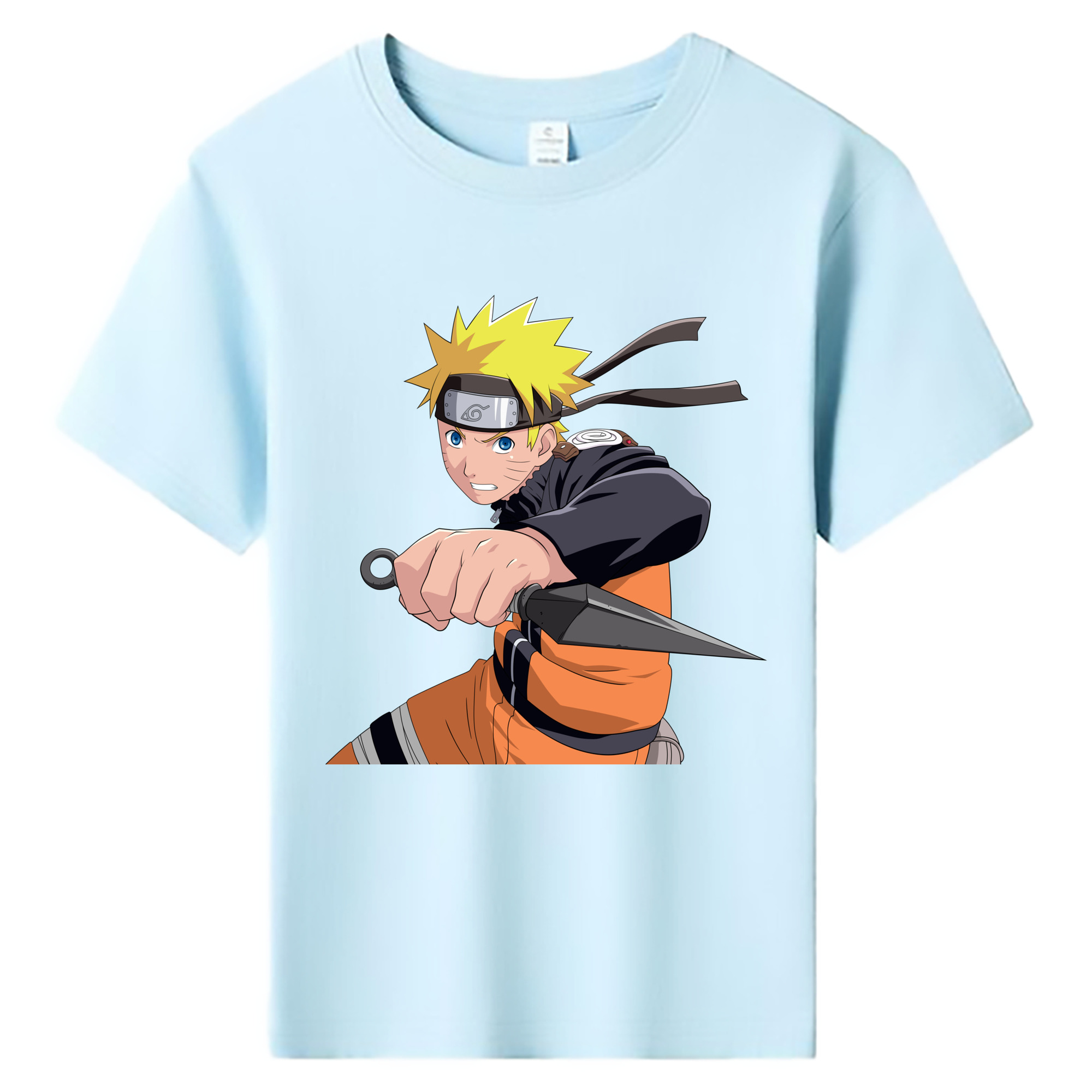 （画像用） NARUTO -ナルト- うずまき ナルト Uzumaki Naruto 綿100％キッズTシャツ（フロントプリント）